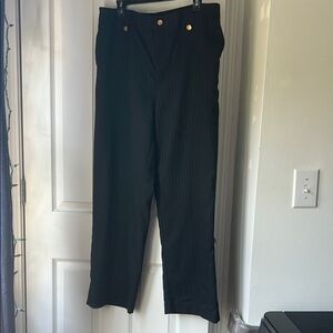 Women’s Black Pinstripe Pants